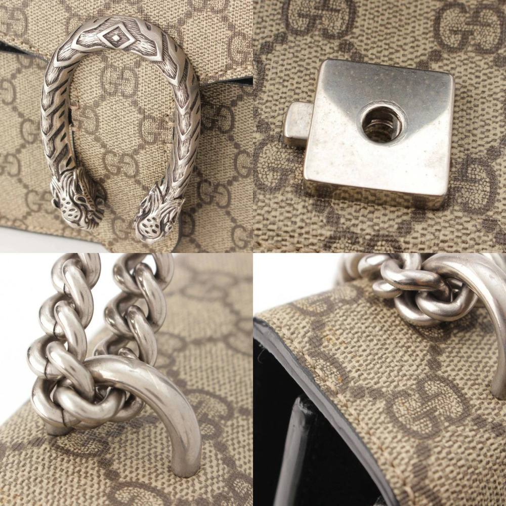 GucciGucci GG Supreme Dionysus Chain Shoulder Bag Beige - Picture 8 of 8